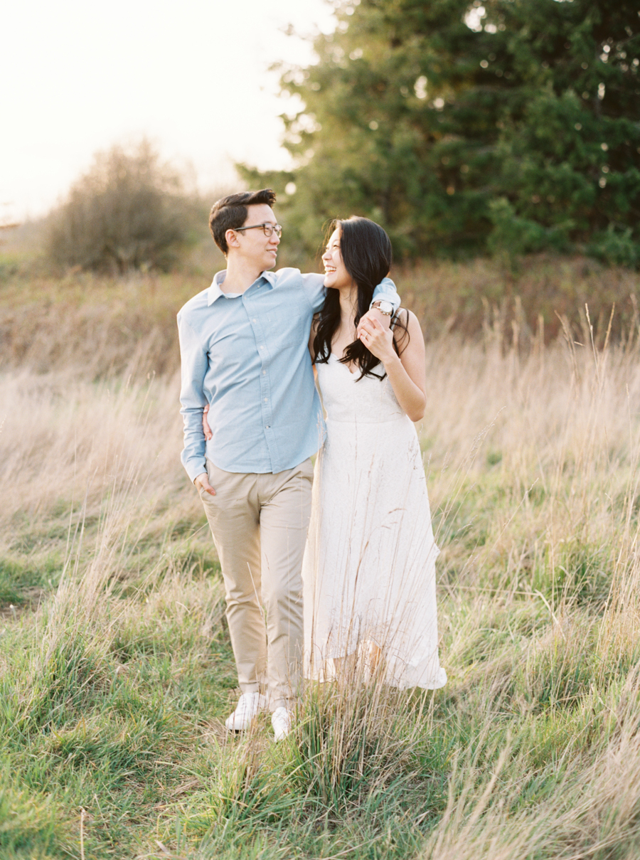 Seattle Engagement Photos on Film Discovery Park