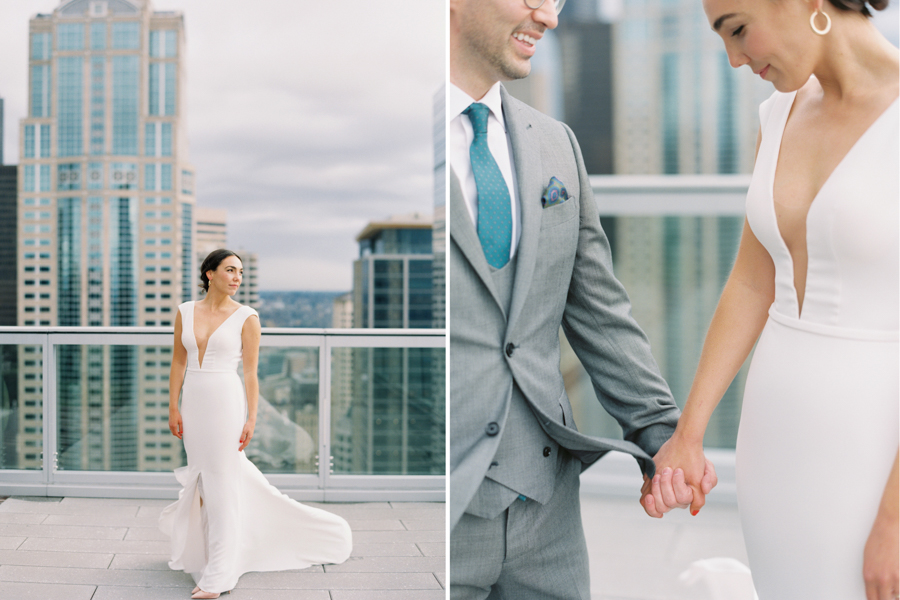 Seattle Courthouse wedding Elopement on Film